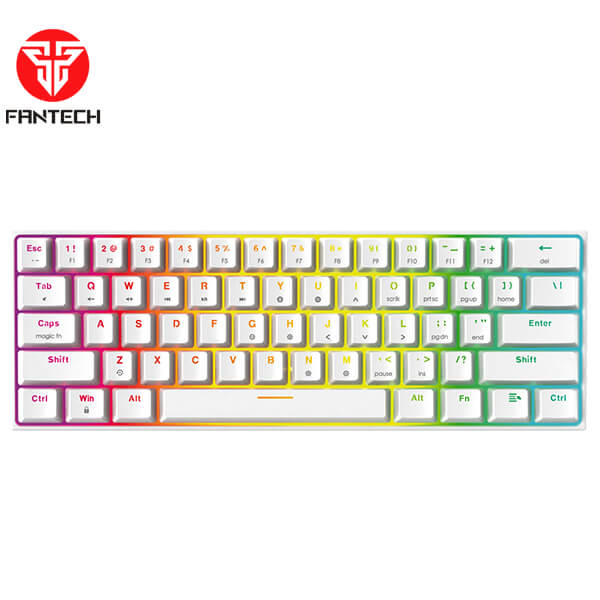 FANTECH MAXFIT61 MK857 SPACE WHITE MECHANICAL KEYBOARD FANTECH MAXFIT61 MK857 SPACE WHITE MECHANICAL KEYBOARD